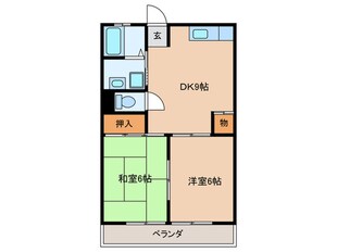 グリ－ンハイツの物件間取画像